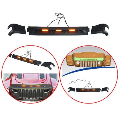 For Jeep Gladiator Jt Wrangler Jl 2020-2026 ABS Hood Protector