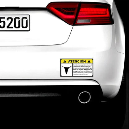 17CM Pay Attention Color Stickers Vinyl Trunk Exterior Parts