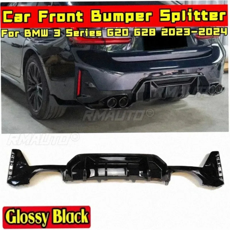 For 3 Series G20 G28 Body Kit Rear Bumper Lip Diffuser Spoiler