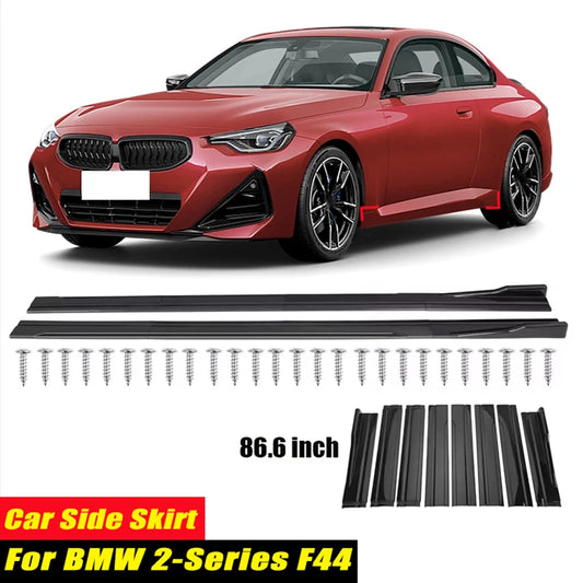 For BMW 2-Series F44 Racing Style Side Skirts 86.6inch 2.2m