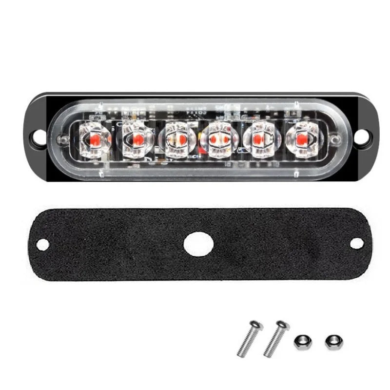 Waterproof 6leds Strobe Fixed Flash 12V 24V