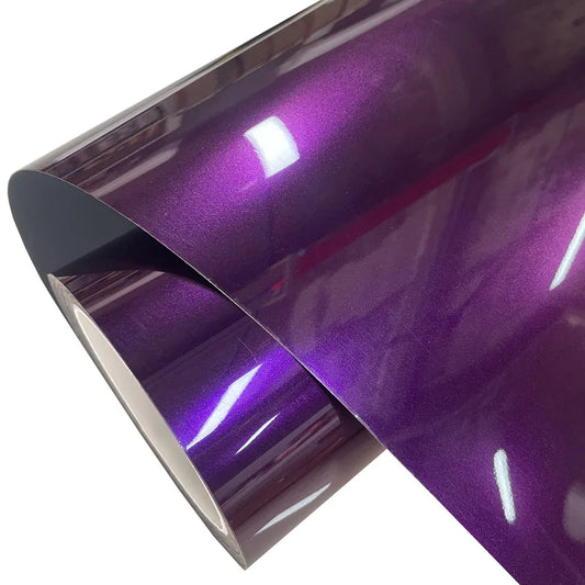 Pet Ultra Gloss Metallic Grape Purple Vinyl Wrap Film