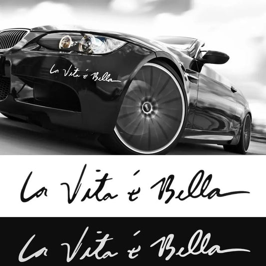 La Vita E Bella Sticker Life Is Beautiful Vinyl