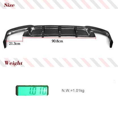 For BMW F06 F12 F13 M6 Carbon Fiber Frp Rear Bumper Diffuser