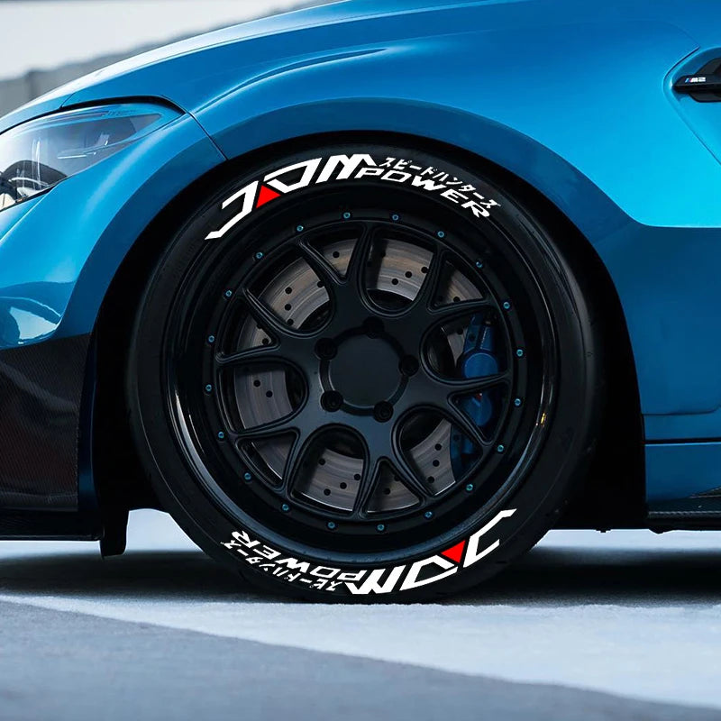 3D Thicken Jdm Letters Pvc Wheel Sticker Tire Fashion