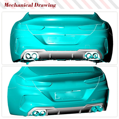 For BMW F93 M8 2019-2023 Rear Prepreg Dry Carbon Fiber Rear