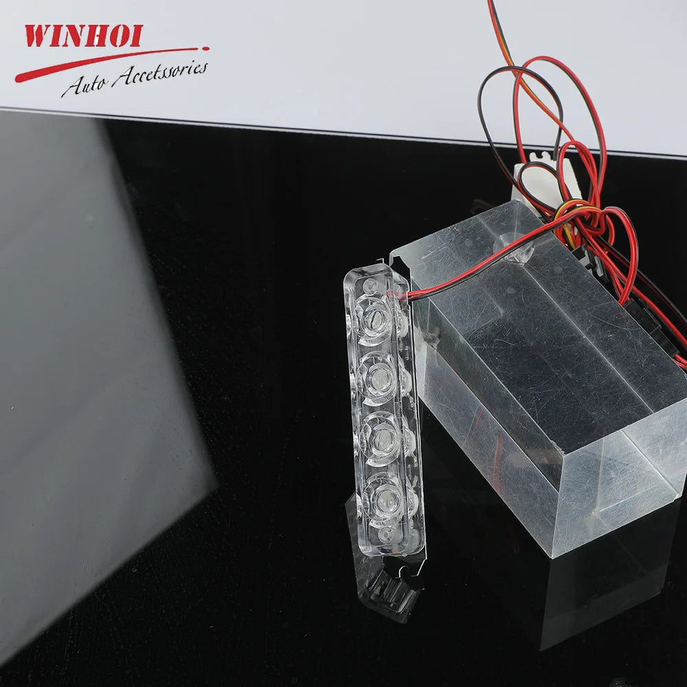 Warning Strobe Bar 12V Amber Flashing Beacon Stroboscope