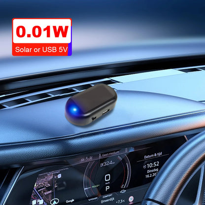 Solar Powered Simulated Dummy Alarm Super Bright Wireless Warning