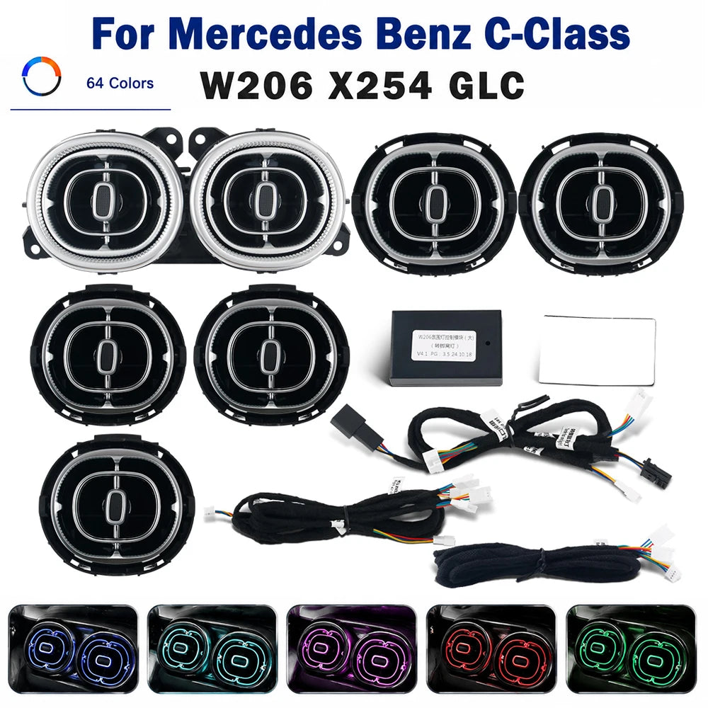 For Mercedes Benz Accessories C W206 Glc X254 Colors Air Vent
