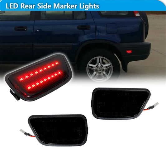 For Honda CR-V Red LED Rear Bumper Side Marker Parking Driving