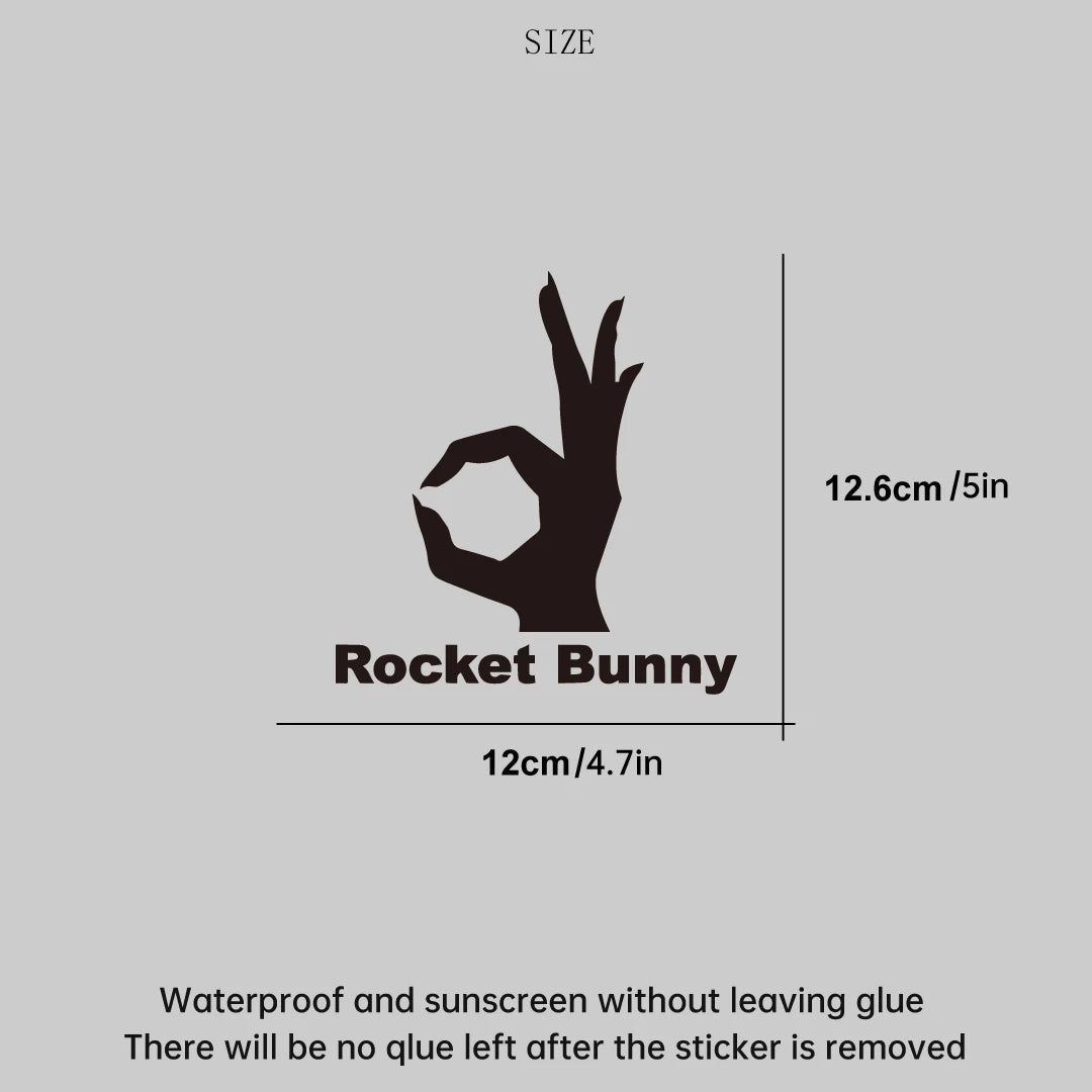 Rocket Bunny Rabbit Wide Body Jdm Modified Personality Sticker