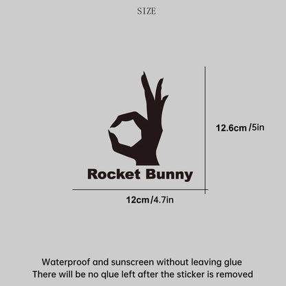 Rocket Bunny Rabbit Wide Body Jdm Modified Personality Sticker