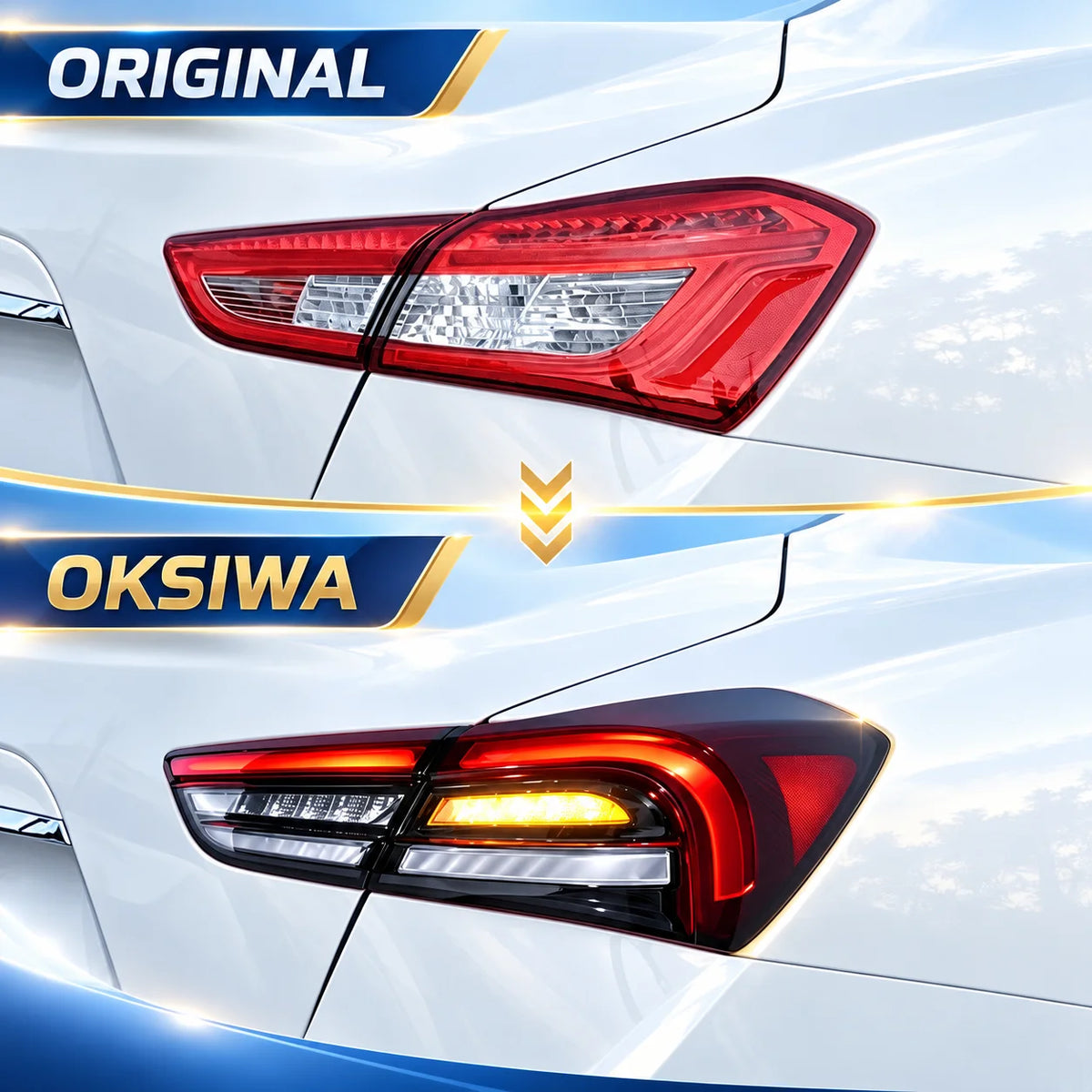 For Maserati Ghibli 2014‑2022 Upgrade Rear Tail Assembly Drl