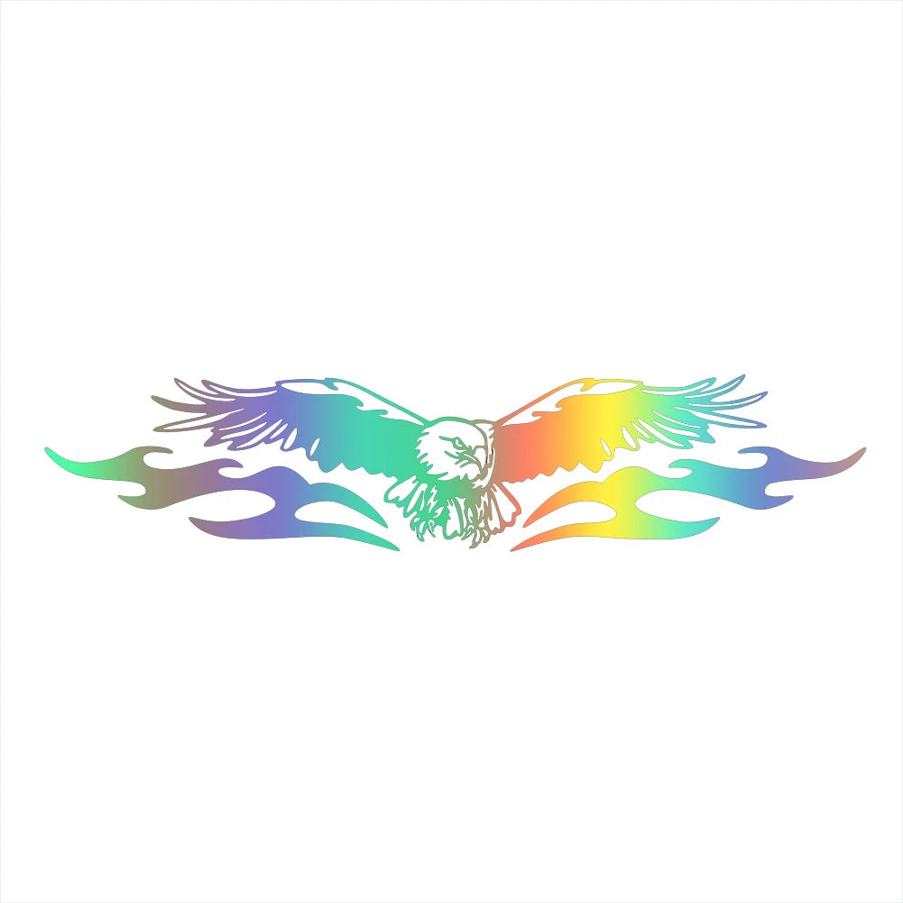 Lykx Eagle Fire Totems Sticker Fashion Sports Racing Stripes