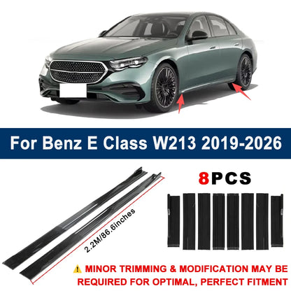 For Benz E Class W213 2019-2026 Aerodynamic 2.2m Sectional Side