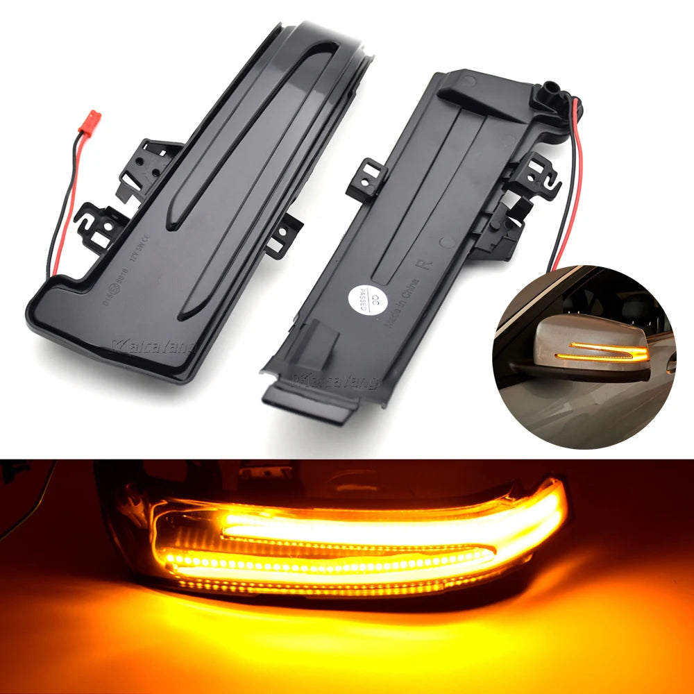 For Mercedes Benz W204 Cla A 1pair Dynamic Turn Signal Side