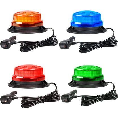 Magnetic Base Strobe 24 Leds Roof Flashing Hazard Warning