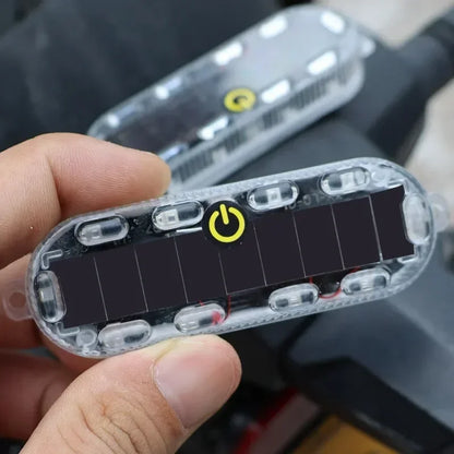 Motorcycle Solar Warning anti-rear Strobe Night Riding Flashing
