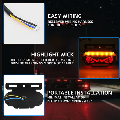 1PC Truck Side Marker Drl Running 24V ATV Tail