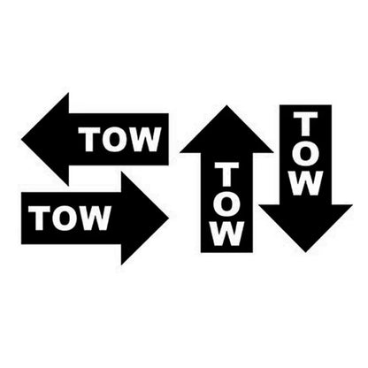 Funny Sticker Tow Hook Arrow Jdm Vinyl Automobiles Reflective