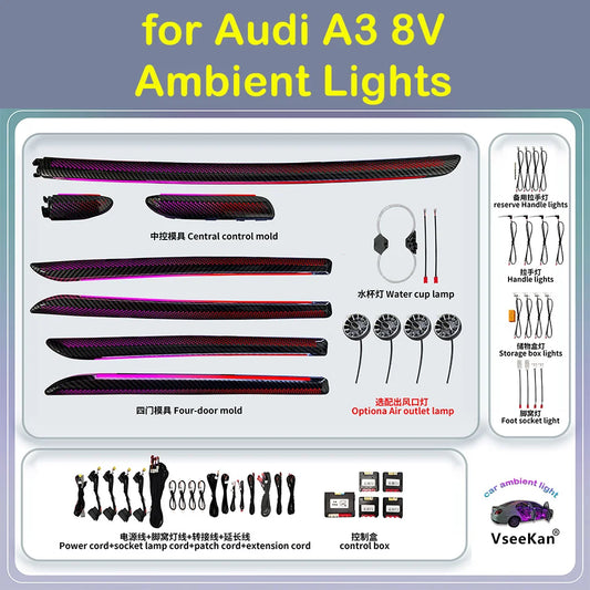 For Audi A3 8V Ambient Lights Welcome Inquire Get Prices