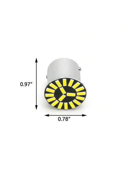 2PCS White Yellow Red 1157 18SMD Turn Signal Brake