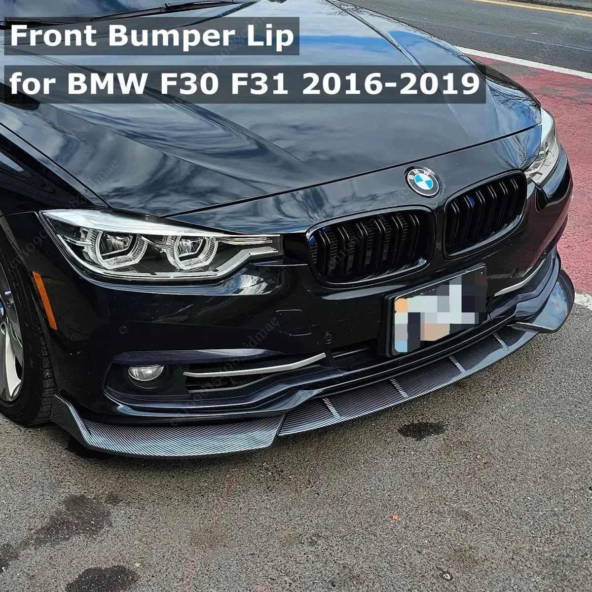 For BMW 3 Series F30 F31 Front Bumper Splitter Lip Spoiler