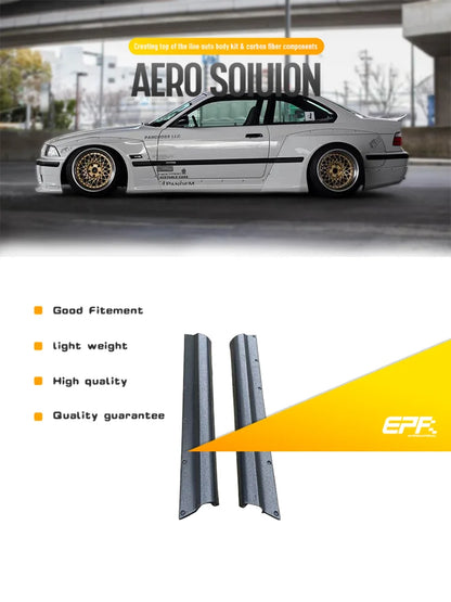 For BMW E30 Coupe 2DR Rb Frp Fiber Glass Side Skirt Fiberglass