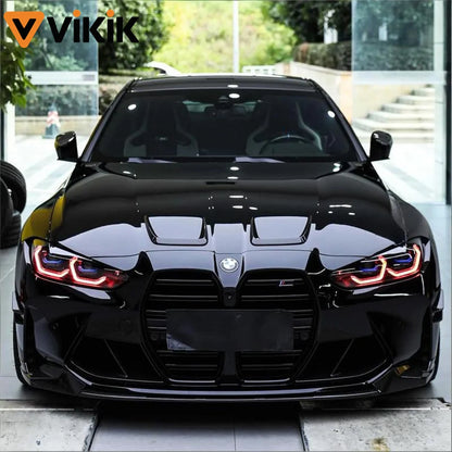 Glossy Black Vinyl Wrap Sticker Self Adhesive Bubble Motorcycles