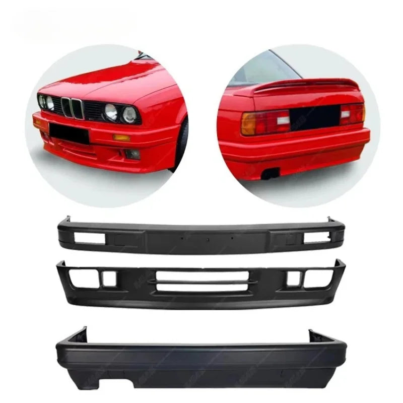 For 3 Series E30 1982-1994 2 m-tech Body Kit Bumper D Front Rear