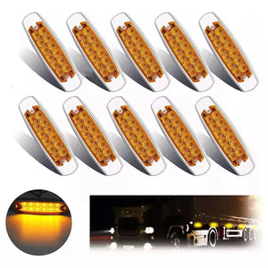 Truck Turn Signal 12LED 24V Yellow 10PCS Cargo Edge