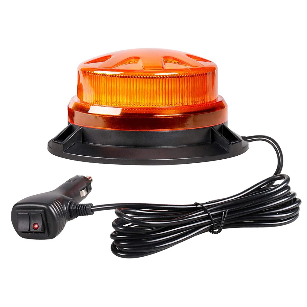 Amber Emergency Strobe Vehicles Roof Flashing MINI Beacon Flash