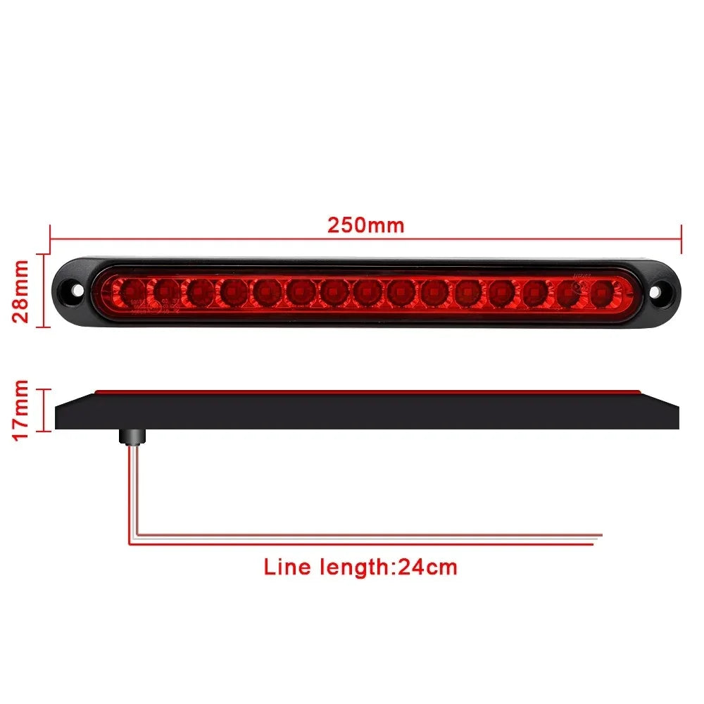 Bar 15-led multi-function Brake Signal Side Marker Turn Warning