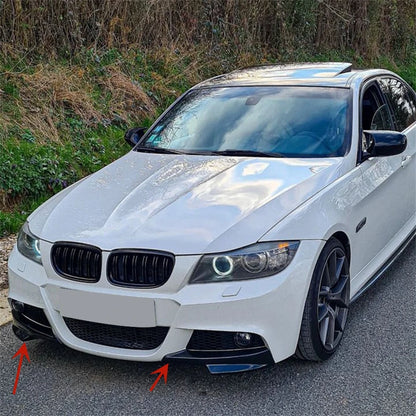 For BMW 3 Series E90 E91 1pair Front Bumper Splitters Lip Lci M