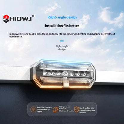 Solar Powered Warning Strobe anti-collision Safety Wireless Side