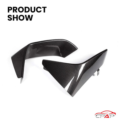 For BMW M3 F80 M4 F82 Real Dry Carbon Fiber Front Splitter Cover