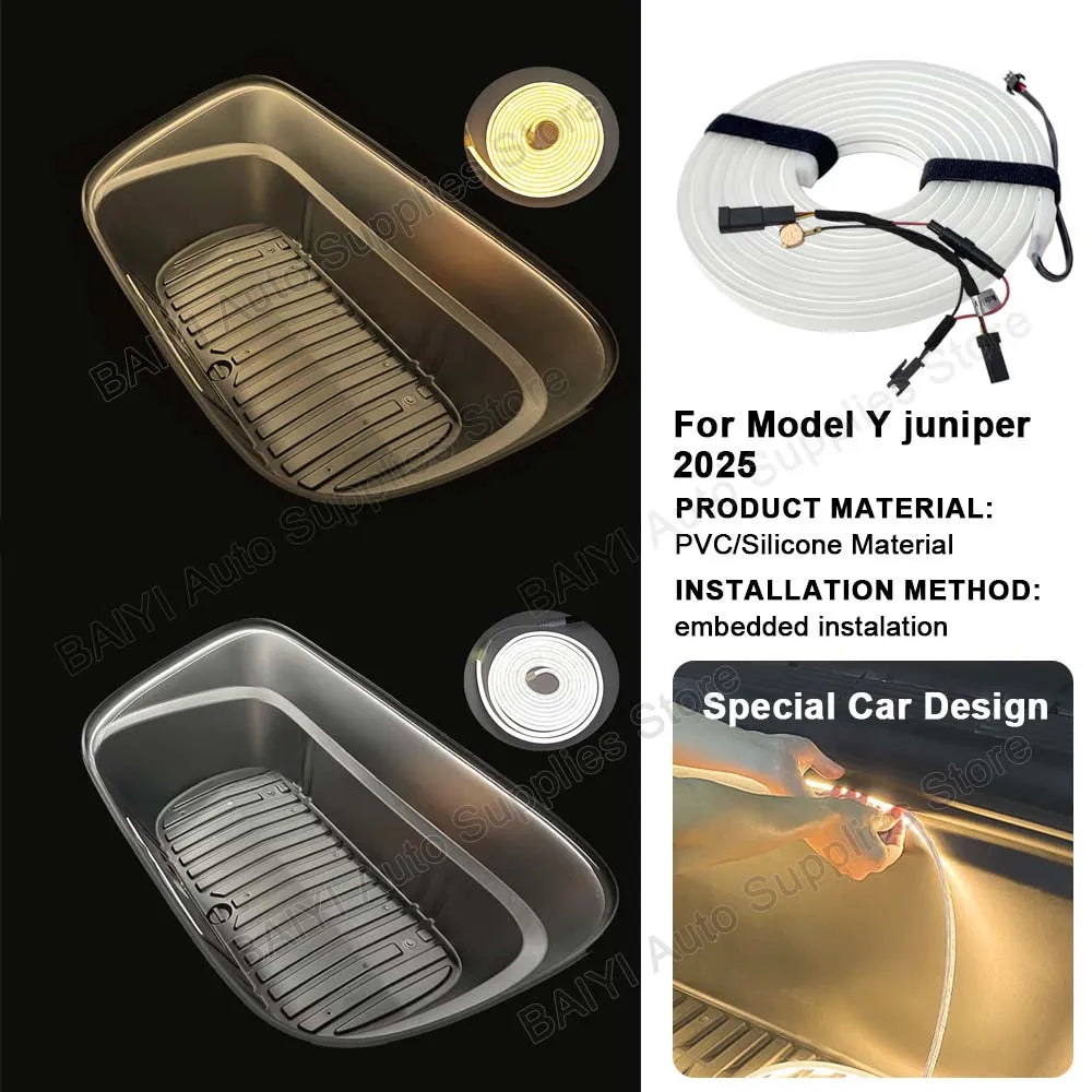 For Tesla Model 3 Y 2017-2023 Trunk Strip Model Y Juniper On Off