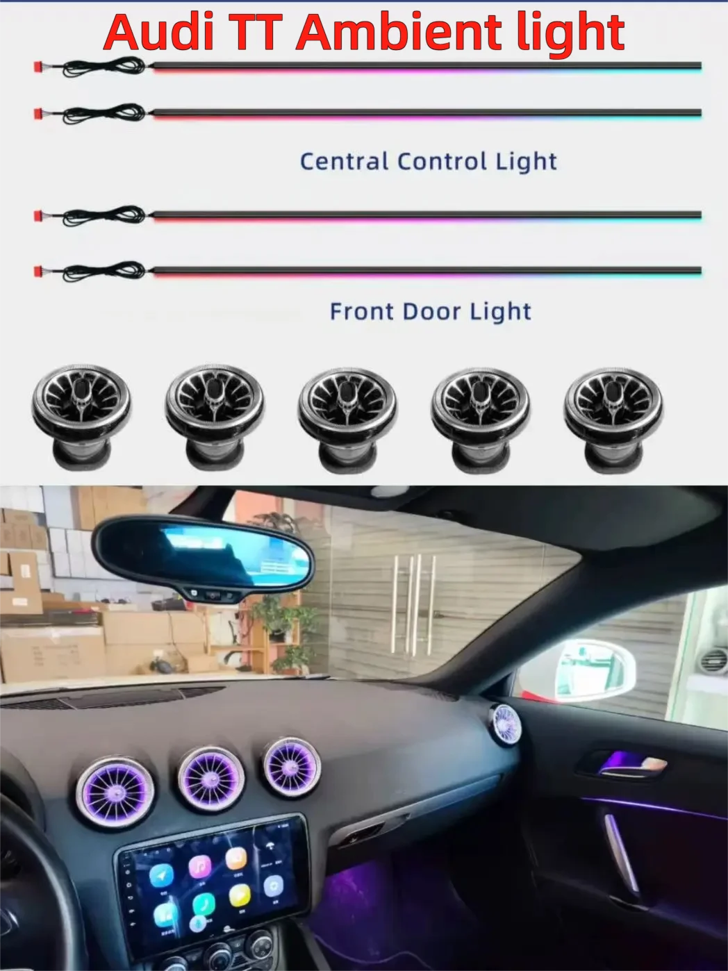 For Audi Tt APP Control Atmosphere Upgrade Symphony Interior