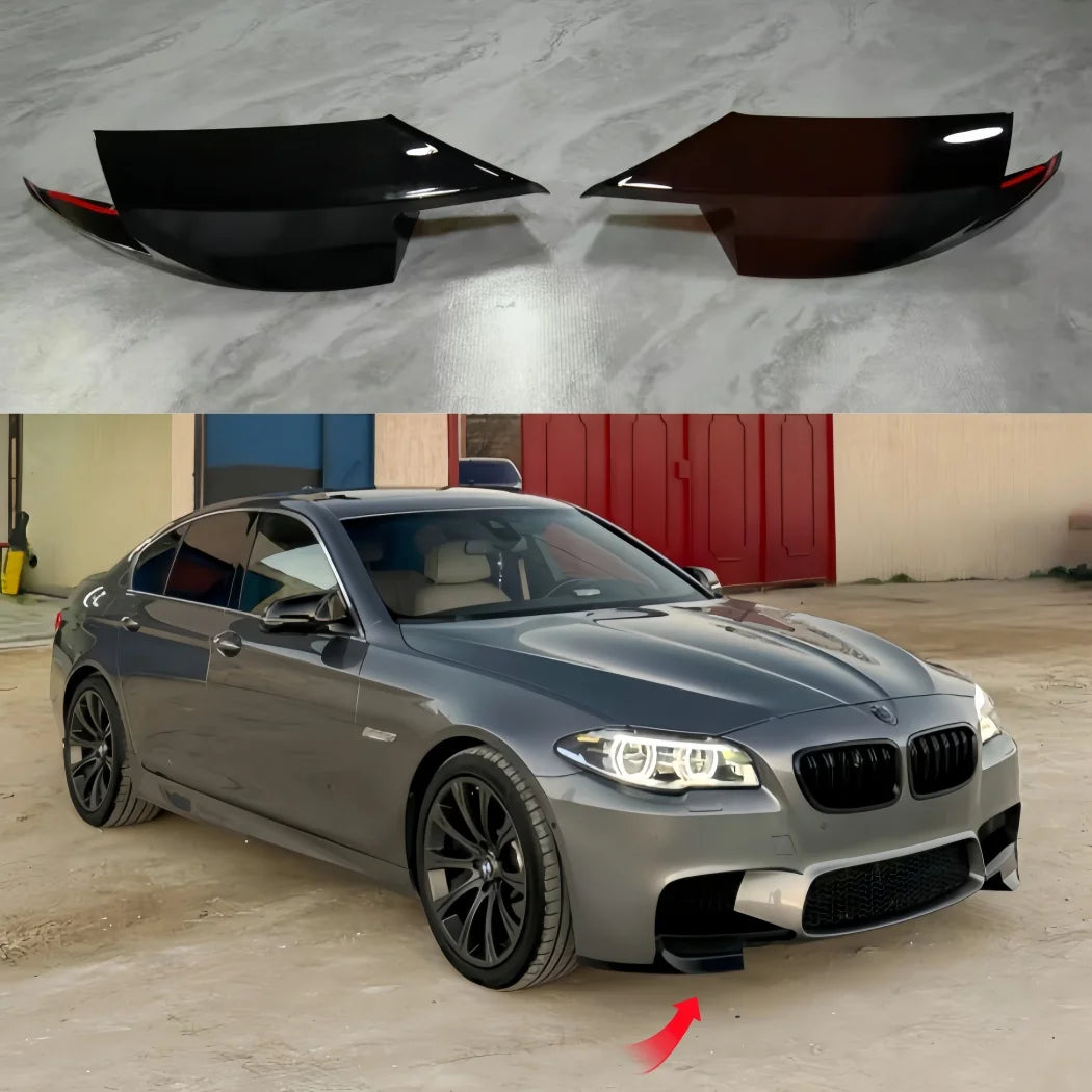 For BMW 5 Series F10 F11 Front Bumper Spoiler Canard Lip Side