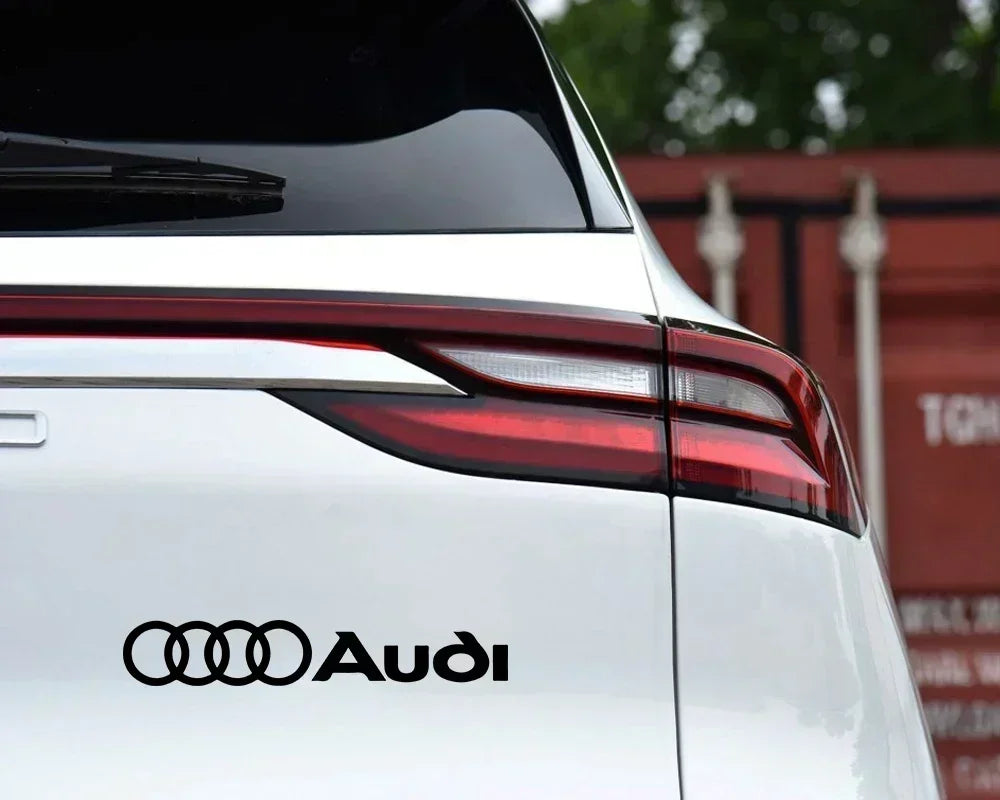 For Audi Sline Rs Quattro Sticker Pvc Body Trunk Window A3 A4 B8