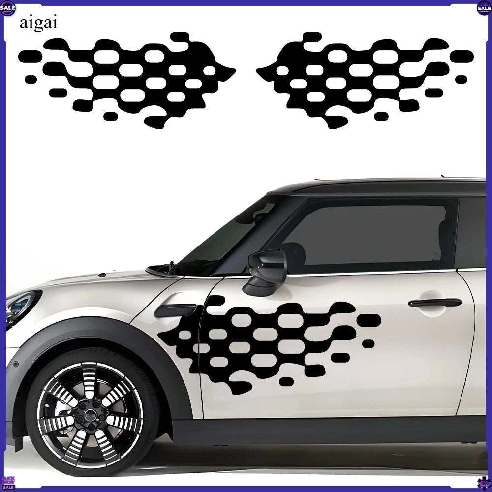 For MINI Door Side Stickers Decal Kit Wrap Vinyl Film Waterproof