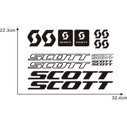 For Scott Decals Stickers Bicycle Vinyl Sticker Fashion 16PCS