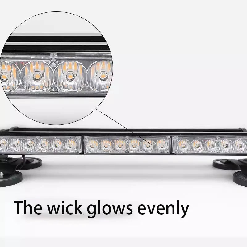 Red Amber White Blue Tow Truck Strobe Warning Bar