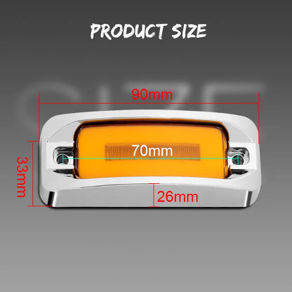 For Trailer 10PCS Low Flash Side Marker Square Halo Turn Signal