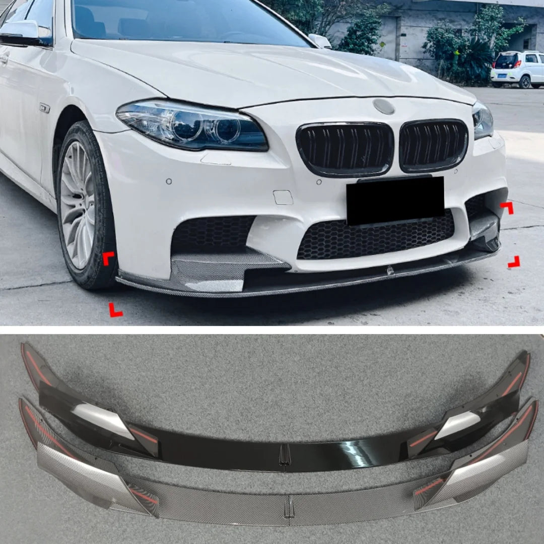 For BMW 5 Series F10 F11 4PSC Front Bumper Spoiler Lip Canard