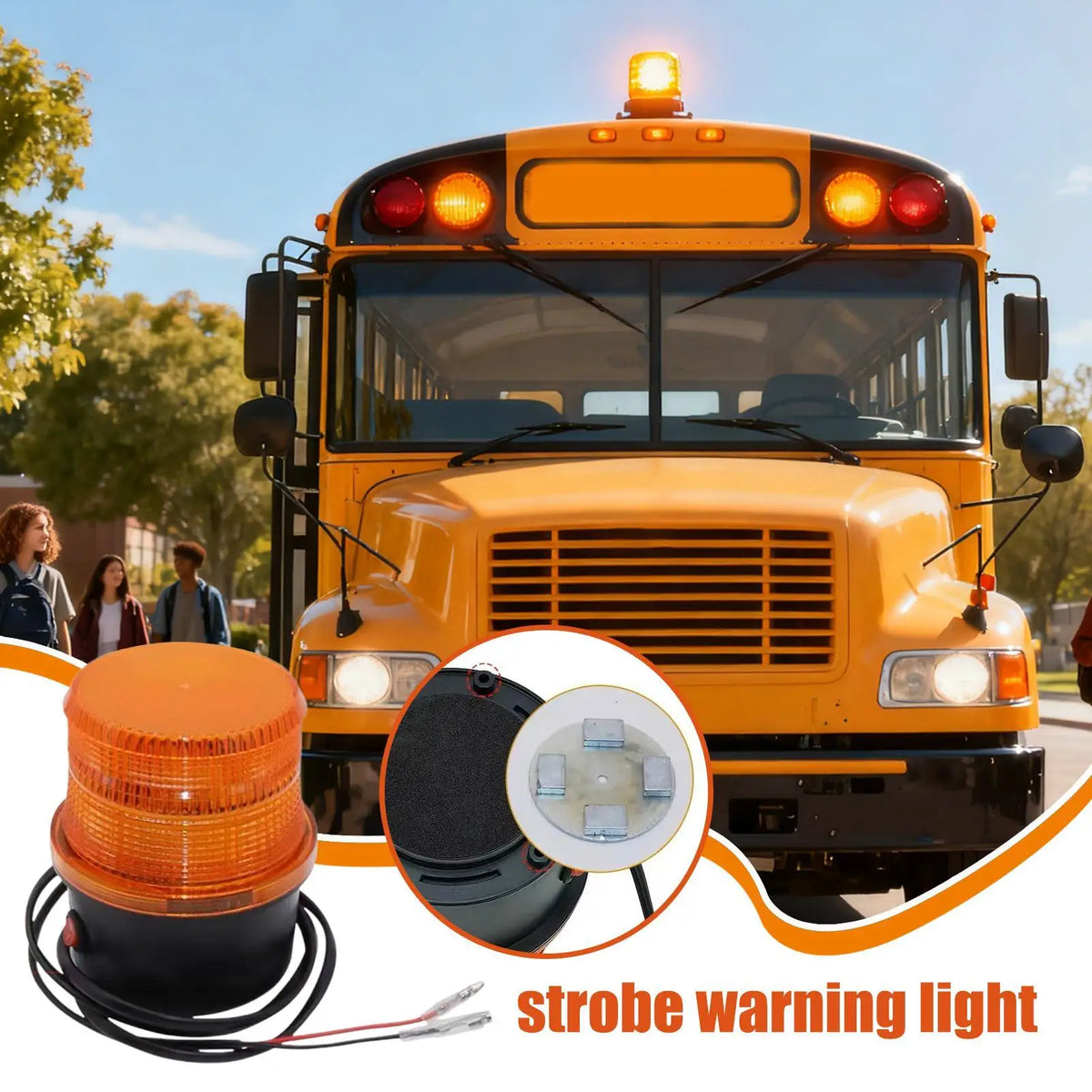 For Outdoor Truck Strobe dc12-72v Warning Flashing Alarm Trailor
