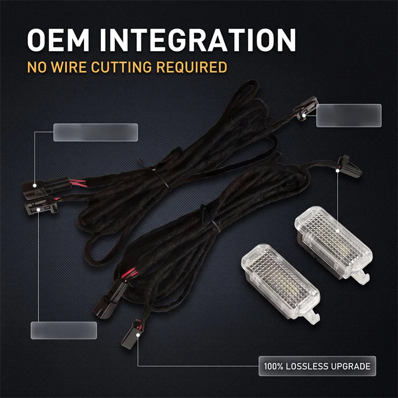 For VW Passat B6 Jetta Golf Rear Footwell Wiring Harness