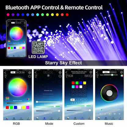 Rgbw 1+2 Split Machine Roof Star APP Control Fiber