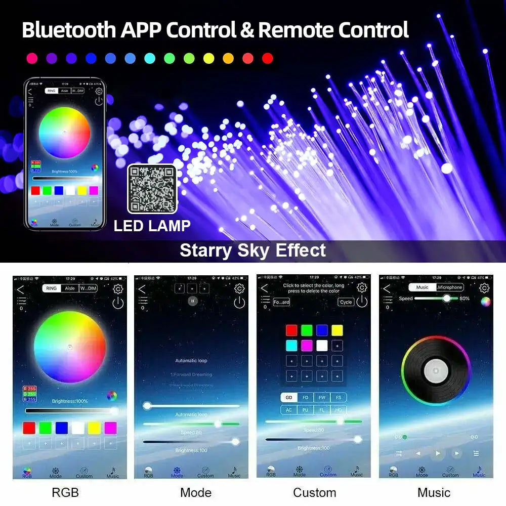 Rgbw 1+1 Split Machine Roof Star APP Control Fiber