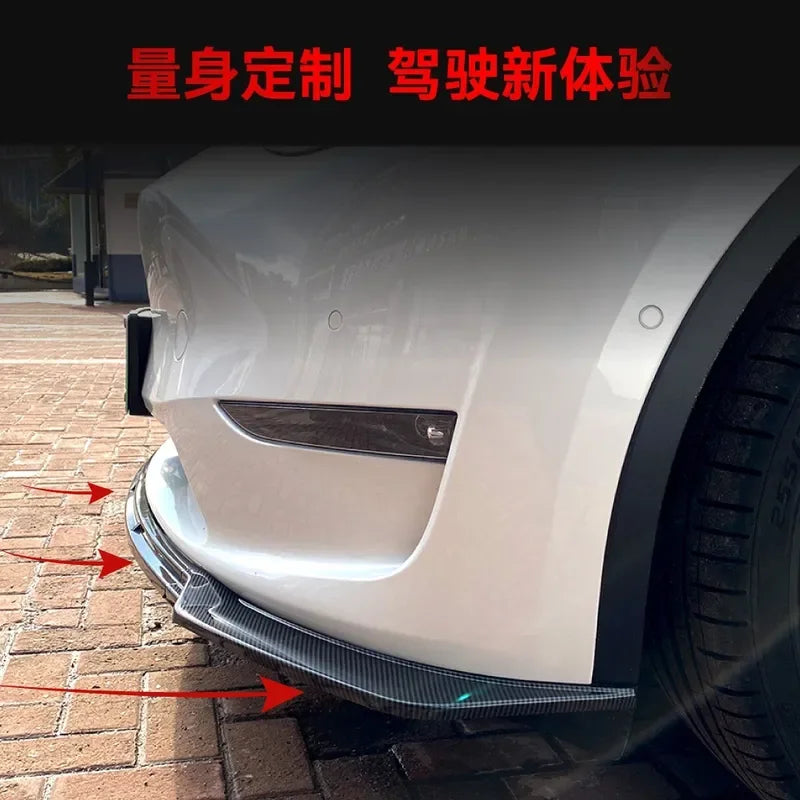 For Tesla Model Y 2020+ Front Lip Bumper Splitter Body Kit
